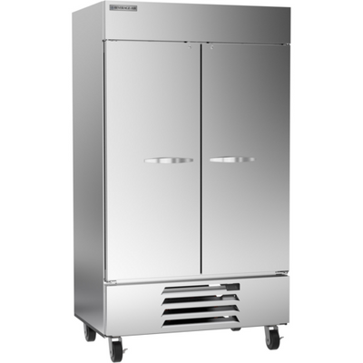 Beverage Air HBF44HC-1 44 Cu. Ft. Stainless Steel 2 Lockable Hinged Solid Doors Reach-In Horizon Series Freezer - 115 Volts