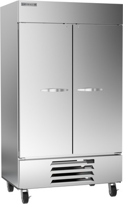 Beverage Air HBF44HC-1 44 Cu. Ft. Stainless Steel 2 Lockable Hinged Solid Doors Reach-In Horizon Series Freezer - 115 Volts