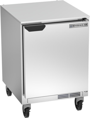 Beverage Air UCR24HC 4.48 Cu. Ft Stainless Steel Solid Door One-Section Undercounter Refrigerator - 115 Volts