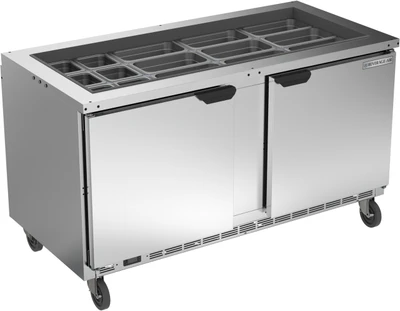 Beverage Air SPE60HC-S 16.02 Cu. Ft. Stainless Steel Salad Top Refrigerated Counter