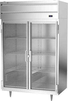 Beverage Air PH2-1BG 46.5 Cu. Ft. Stainless Steel and Aluminum Two-Section Pass-Thru Warming Cabinet - 208-240 Volts