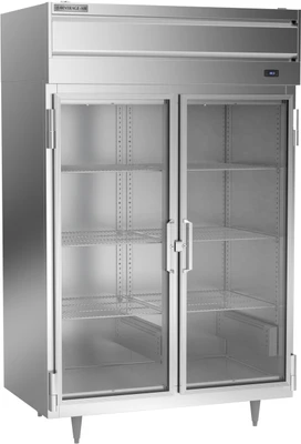 Beverage Air PH2-1BG 46.5 Cu. Ft. Stainless Steel and Aluminum Two-Section Pass-Thru Warming Cabinet - 208-240 Volts