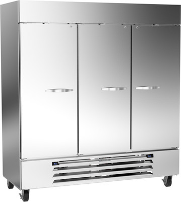 Beverage Air HBRF72HC-1-B 75" W Reach-In Three-Section Horizon Series Refrigerator or Freezer - 115 Volts