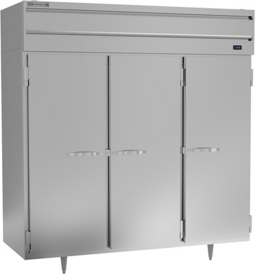 Beverage Air PF3HC-1AS 68.34 Cu. Ft. Stainless Steel 3 Lockable Solid Doors Reach-In Freezer - 115 Volts