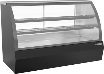 Beverage Air CDR6HC-1-B-D 21 Cu. Ft. Black Stainless Steel Dry Deli Case - 120 Volts