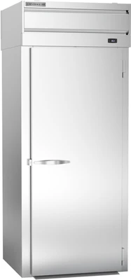 Beverage Air PRT1XTHC-1AS 42.27 Cu. Ft. Stainless Steel Solid Doors Extra Tall Roll-Thru One-Section P-Series Refrigerator - 115 Volts