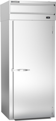 Beverage Air PRT1XTHC-1AS 42.27 Cu. Ft. Stainless Steel Solid Doors Extra Tall Roll-Thru One-Section P-Series Refrigerator - 115 Volts