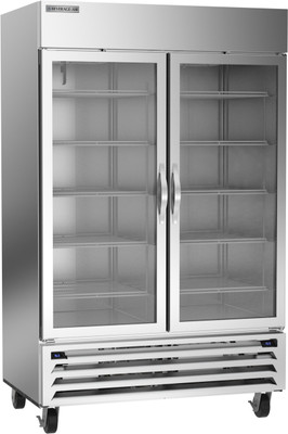 Beverage Air HBRF49HC-1-A-G 52" W Reach-In Two-Section Horizon Series Refrigerator or Freezer - 115 Volts