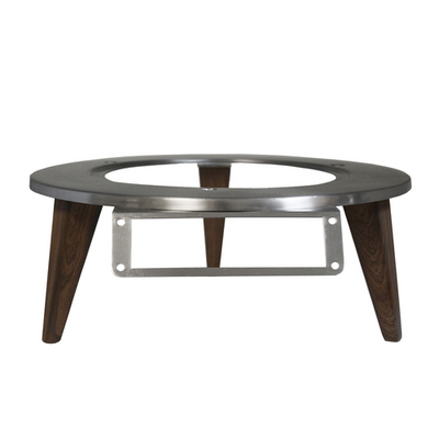Spring USA SK-145360R Round Brushed Stainless Steel Natural Skyra Wynwood Induction Warmer Stand