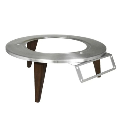 Spring USA SK-145360R Round Brushed Stainless Steel Natural Skyra Wynwood Induction Warmer Stand