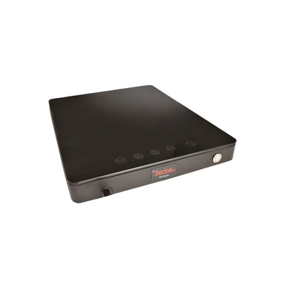 Spring USA SM-300LP 1 Burner Black Housing Electric LoPRO Slim-Line Holding Induction Range - 110-120 Volts