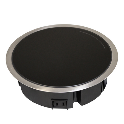 Spring USA SM-360R 9.1" Diameter Round Stainless Steel Rim DOT Induction Range - 360 Watts