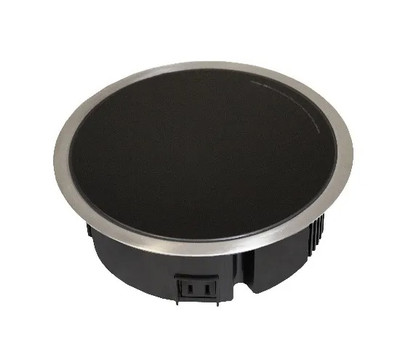 Spring USA SM-360R 9.1" Diameter Round Stainless Steel Rim DOT Induction Range - 360 Watts