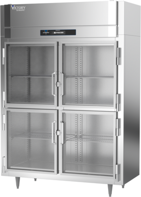 Victory RSA-2N-S1-HG-HC 41.35 Cu. Ft. Stainless Steel Reach-In UltraSpec Series Refrigerator - 115 Volts