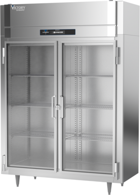 Victory RS-2N-S1-G-HC 41.35 Cu. Ft. Stainless Steel Reach-In UltraSpec Series Refrigerator - 115 Volts