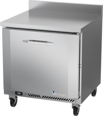 Victory VWF32HC 7.22 Cu. Ft. Stainless Steel One-Section Worktop Freezer Counter - 115 Volts
