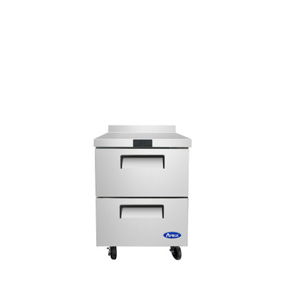 Atosa MGF8428GR 7.15 Cu. Ft. Stainless Steel Reach-In with Backsplash Atosa Worktop Freezer - 115 Volts