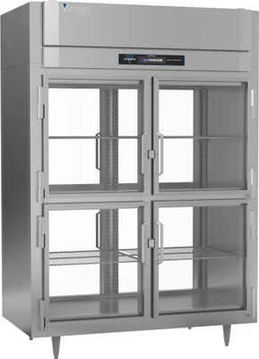 Victory RSA-2D-S1-EW-PT-HG-HC 55.6 Cu. Ft. Stainless Steel Solid Hinged Doors UltraSpec Series Refrigerator - 115 Volts