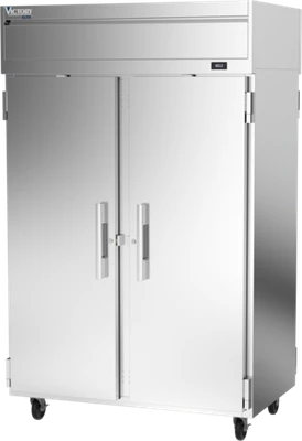 Victory VEHSA-2D-PT-SD 45.4 Cu. Ft. Stainless Steel Solid Hinged Door Victory Elite Warming Cabinet - 208 Volts