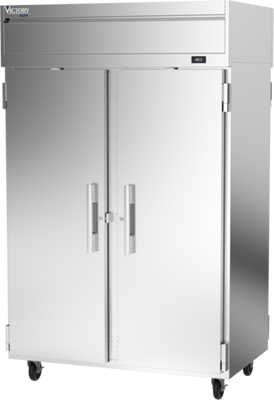 Victory VEHSA-2D-PT-SD 45.4 Cu. Ft. Stainless Steel Solid Hinged Door Victory Elite Warming Cabinet - 208 Volts
