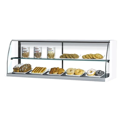 Turbo Air TOMD-60HW(B) 5 Cu. Ft. White Stainless Steel Full Service Top Display Dry Case-High Model