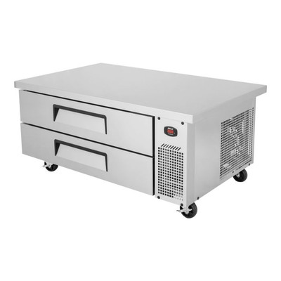 Turbo Air TCBE-52SDR-E-N 9.1 Cu. Ft. Stainless Steel 2 Drawers Super Deluxe Extended Top Chef Base Refrigerator - 115 Volts