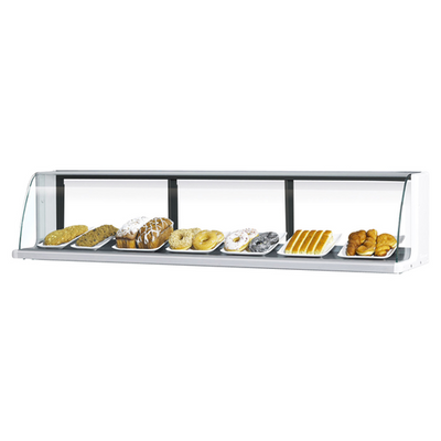 Turbo Air TOMD-30LW(B) 1.5 Cu. Ft. White Stainless Steel Full Service Top Display Case-Low Model