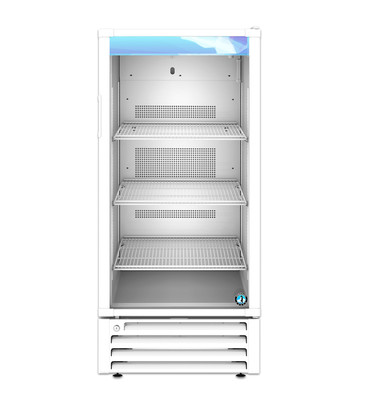 Hoshizaki RM-10-HC-WHT 8.75 Cu. Ft. White Aluminum Reach-In Refrigerated Merchandiser - 115 Volts