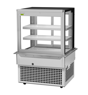 Turbo Air TBP36-54FDN 12.5 Cu. Ft. Stainless Steel Drop-In Refrigerated Bakery Display Case - 115 Volts