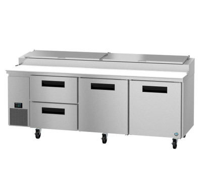 Hoshizaki PR93B-D2 29.3 Cu. Ft. Stainless Steel One-Section Steelheart Series Pizza Prep Table - 115 Volts