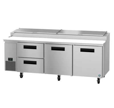 Hoshizaki PR93B-D2 29.3 Cu. Ft. Stainless Steel One-Section Steelheart Series Pizza Prep Table - 115 Volts