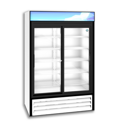 Hoshizaki RM-45-SD-HC-WHT 38.26 Cu. Ft. White Aluminum Reach-In Refrigerated Merchandiser - 115 Volts