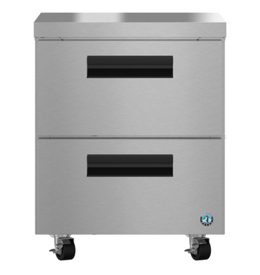 Hoshizaki UR27B-LPD2 6.21 Cu. Ft. Stainless Steel Reach-In Undercounter Refrigerator Low Profile - 115 Volts