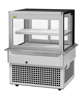 Turbo Air TBP36-46FDN 9 Cu. Ft. Stainless Steel Drop-In Refrigerated Bakery Display Case - 115 Volts