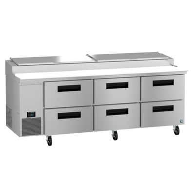 Hoshizaki PR93B-D6 29.34 Cu. Ft. Stainless Steel One-Section Steelheart Series Pizza Prep Table - 115 Volts