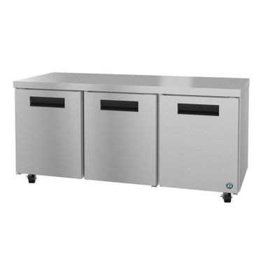 Hoshizaki UR72B 18.27 Cu. Ft. Stainless Steel Reach-In Undercounter Low Profile Refrigerator - 115 Volts
