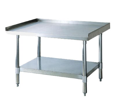 Turbo Air TSE-3018 18" W Stainless Steel Top Galvanized Legs and Undershelf Equipment Stand
