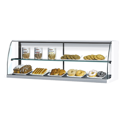Turbo Air TOMD-50HW(B) 4 Cu. Ft. White Stainless Steel Full Service Top Display Dry Case-High Model