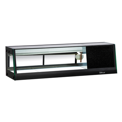 Turbo Air SAS-50L-N 1.5 Cu. Ft. Black Refrigerated Sushi Case - 115 Volts