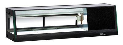 Turbo Air SAS-50L-N 1.5 Cu. Ft. Black Refrigerated Sushi Case - 115 Volts
