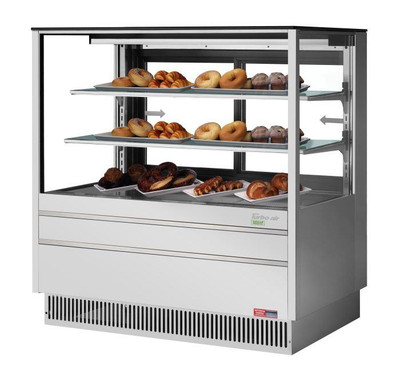Turbo Air TCGB-48UF-DR-S 15.6 Cu. Ft. Stainless Steel Full Service Bakery Dry Case - 115 Volts