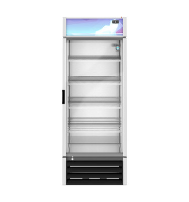 Hoshizaki FM-23-HC 20.71 Cu. Ft. Silver One-Section Glass Door Freezer Merchandiser - 115 Volts