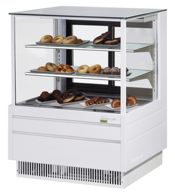 Turbo Air TCGB-36UF-DR-W(B) 11.8 Cu. Ft. Black Stainless Steel Full Service Bakery Dry Case - 115 Volts