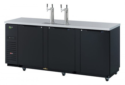 Turbo Air TBD-4SBD-N 36.47 Cu. Ft. Black Super Deluxe Beer Dispenser - 115 Volts