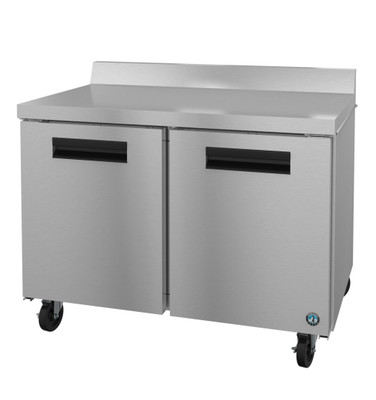 Hoshizaki WR48B 13.66 Cu. Ft. Stainless Steel Two-Section Reach-In Steelheart Series Worktop Refrigerator - 115 Volts