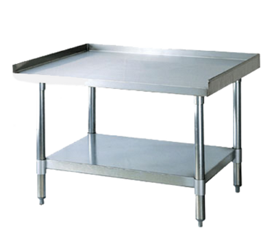 Turbo Air TSE-3048 48" W Stainless Steel Top Galvanized Legs and Undershelf Equipment Stand