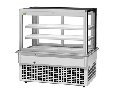 Turbo Air TBP60-54FDN 21.8 Cu. Ft. Stainless Steel Drop-In Refrigerated Bakery Display Case - 115 Volts