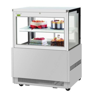 Turbo Air TBP36-46FN-S 9 Cu. Ft. Stainless Steel Front Glass Opening Refrigerated Bakery Display Case - 115 Volts