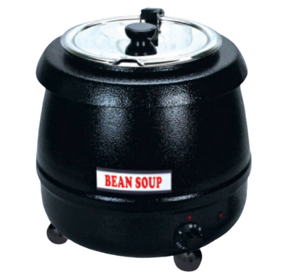 Sapphire Manufacturing SE-ESW10 10 Qt. Black Stainless Steel Soup Warmer Kettle - 110 Volts
