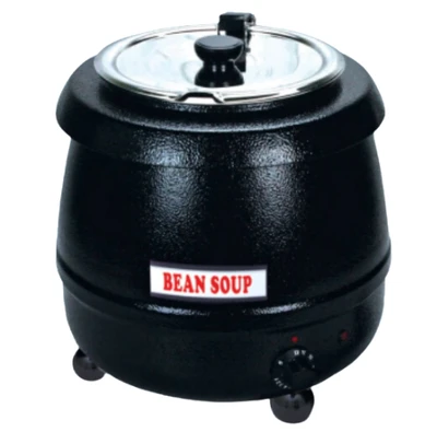 Sapphire Manufacturing SE-ESW10 10 Qt. Black Stainless Steel Soup Warmer Kettle - 110 Volts